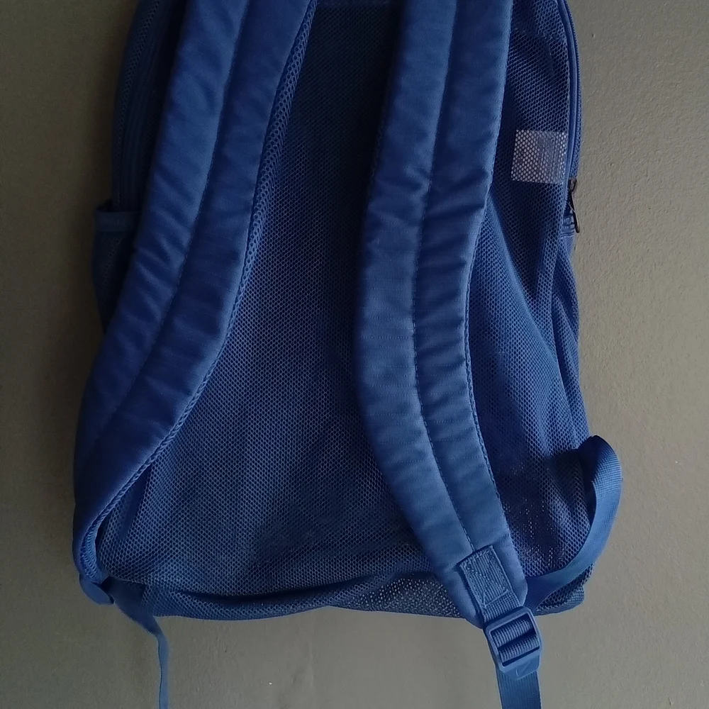 Nike Brasilia‎ Mesh Backpack Royal Blue Swoosh Logo BA5388-480